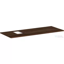   Hansgrohe Xelu Q 136x55 cm-es pult Xelu szekrényhez bal oldali kivágással,csaplyukas mosdóhoz,sötét dió 54123630