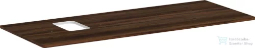 Hansgrohe Xelu Q 136x55 cm-es pult Xelu szekrényhez bal oldali kivágással,csaplyukas mosdóhoz,sötét dió 54123630
