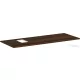 Hansgrohe Xelu Q 136x55 cm-es pult Xelu szekrényhez bal oldali kivágással,csaplyukas mosdóhoz,sötét dió 54123630