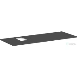  Hansgrohe Xelu Q 136x55 cm-es pult Xelu szekrényhez bal oldali kivágással,csaplyukas mosdóhoz,matt gyémántszürke 54123910