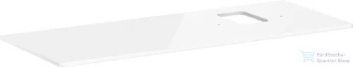 Hansgrohe Xelu Q 136x55 cm-es pult Xelu szekrényhez jobb oldali kivágással,csaplyukas mosdóhoz,fényes fehér 54124050