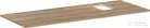 Hansgrohe Xelu Q 136x55 cm-es pult Xelu szekrényhez jobb oldali kivágással,csaplyukas mosdóhoz,természetes tölgy 54124230