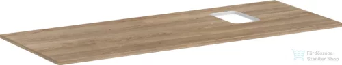 Hansgrohe Xelu Q 136x55 cm-es pult Xelu szekrényhez jobb oldali kivágással,csaplyukas mosdóhoz,természetes tölgy 54124230