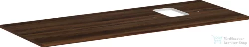 Hansgrohe Xelu Q 136x55 cm-es pult Xelu szekrényhez jobb oldali kivágással,csaplyukas mosdóhoz,sötét dió 54124630