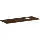 Hansgrohe Xelu Q 136x55 cm-es pult Xelu szekrényhez jobb oldali kivágással,csaplyukas mosdóhoz,sötét dió 54124630