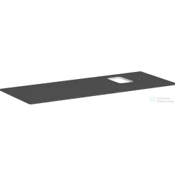   Hansgrohe Xelu Q 136x55 cm-es pult Xelu szekrényhez jobb oldali kivágással,csaplyukas mosdóhoz,matt gyémántszürke 54124910