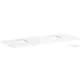 Hansgrohe Xelu Q 136x55 cm-es pult Xelu szekrényhez két kivágással,csaplyukas mosdóhoz,fényes fehér 54125050