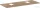 Hansgrohe Xelu Q 136x55 cm-es pult Xelu szekrényhez két kivágással,csaplyukas mosdóhoz,természetes tölgy 54125230