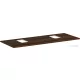 Hansgrohe Xelu Q 136x55 cm-es pult Xelu szekrényhez két kivágással,csaplyukas mosdóhoz,sötét dió 54125630