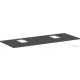 Hansgrohe Xelu Q 136x55 cm-es pult Xelu szekrényhez két kivágással,csaplyukas mosdóhoz,matt gyémántszürke 54125910