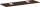 Hansgrohe Xelu Q 156x55 cm-es pult Xelu szekrényhez két kivágással,csaplyukas mosdóhoz,sötét dió 54126630