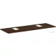 Hansgrohe Xelu Q 156x55 cm-es pult Xelu szekrényhez két kivágással,csaplyukas mosdóhoz,sötét dió 54126630