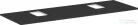 Hansgrohe Xelu Q 156x55 cm-es pult Xelu szekrényhez két kivágással,csaplyukas mosdóhoz,matt gyémántszürke 54126910