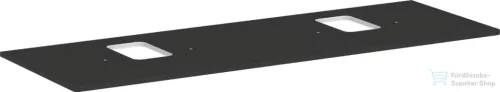 Hansgrohe Xelu Q 156x55 cm-es pult Xelu szekrényhez két kivágással,csaplyukas mosdóhoz,matt gyémántszürke 54126910