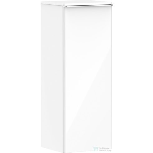 Hansgrohe Xelu Q 106,5x40x37 cm-es 1 ajtós,balos fali szekrény króm fogantyúval,fényes fehér 54127000