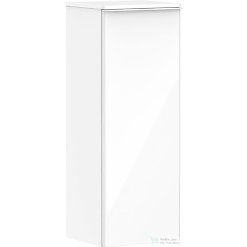 Hansgrohe Xelu Q 106,5x40x37 cm-es 1 ajtós,balos fali szekrény matt fehér fogantyúval,fényes fehér 54127700