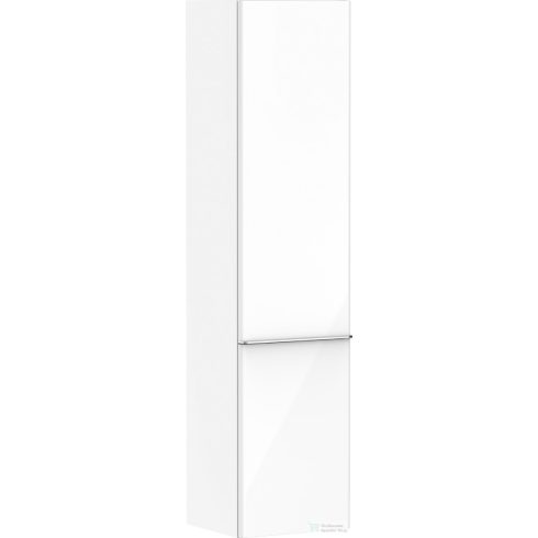 Hansgrohe Xelu Q 165x40x35 cm-es 2 ajtós,balos fali szekrény króm fogantyúval,fényes fehér 54135000