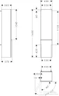 Hansgrohe Xelu Q 165x40x35 cm-es 2 ajtós,balos fali szekrény króm fogantyúval,fényes fehér 54135000
