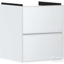   Hansgrohe XEVOLOS E 48x47,5 cm-es 2 fiókos fali szekrény mosdó nélkül,matt/metálfehér 54172320