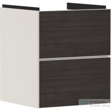   Hansgrohe XEVOLOS E 48x47,5 cm-es 2 fiókos fali szekrény mosdó nélkül,matt homok/sötét tölgy 54173730