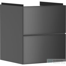   Hansgrohe XEVOLOS E 48x47,5 cm-es 2 fiókos fali szekrény mosdó nélkül,matt/metál palaszürke 54174770