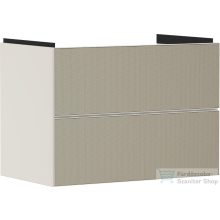   Hansgrohe XEVOLOS E 78x47,5 cm-es 2 fiókos fali szekrény mosdó nélkül,matt homok/texturált bronz 54179390