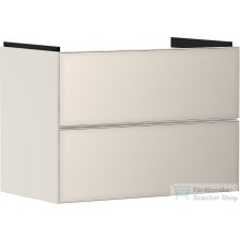   Hansgrohe XEVOLOS E 78x47,5 cm-es 2 fiókos fali szekrény mosdó nélkül,matt/metál homok 54179790