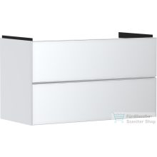   Hansgrohe XEVOLOS E 98x47,5 cm-es 2 fiókos fali szekrény mosdó nélkül,matt/metálfehér 54181320