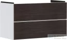 Hansgrohe XEVOLOS E 98x47,5 cm-es 2 fiókos fali szekrény mosdó nélkül,matt fehér/sötét tölgy 54181730