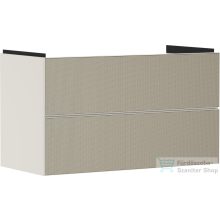   Hansgrohe XEVOLOS E 98x47,5 cm-es 2 fiókos fali szekrény mosdó nélkül,matt homok/texturált bronz 54182390