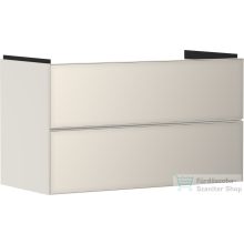   Hansgrohe XEVOLOS E 98x47,5 cm-es 2 fiókos fali szekrény mosdó nélkül,matt/metál homok 54182790