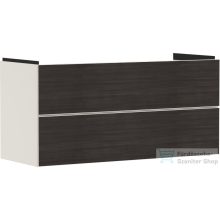   Hansgrohe XEVOLOS E 118x47,5 cm-es 2 fiókos fali szekrény mosdó nélkül,matt homok/sötét tölgy 54185730