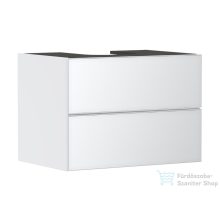   Hansgrohe XEVOLOS E 78x55 cm-es 2 fiókos fali szekrény pult nélkül,matt/metálfehér 54187320