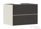 Hansgrohe XEVOLOS E 78x55 cm-es 2 fiókos fali szekrény pult nélkül,matt homok/sötétszürke textil 54188660