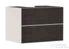 Hansgrohe XEVOLOS E 78x55 cm-es 2 fiókos fali szekrény pult nélkül,matt homok/sötét tölgy 54188730
