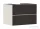 Hansgrohe XEVOLOS E 78x55 cm-es 2 fiókos fali szekrény pult nélkül,matt homok/sötét tölgy 54188730