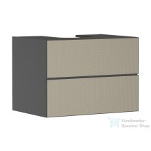   Hansgrohe XEVOLOS E 78x55 cm-es 2 fiókos fali szekrény pult nélkül,matt palaszürke/texturált bronz 54189390