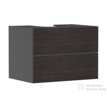   Hansgrohe XEVOLOS E 78x55 cm-es 2 fiókos fali szekrény pult nélkül,matt palaszürke/sötét tölgy 54189730