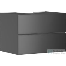   Hansgrohe XEVOLOS E 78x55 cm-es 2 fiókos fali szekrény pult nélkül,matt/metál palaszürke 54189770