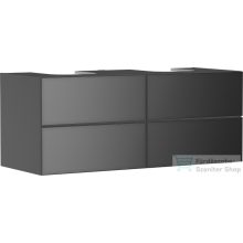   Hansgrohe XEVOLOS E 137x55 cm-es 4 fiókos fali szekrény pult nélkül,matt/metál palaszürke 54198770