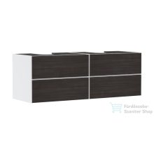   Hansgrohe XEVOLOS E 157x55 cm-es 4 fiókos fali szekrény pult nélkül,matt fehér/sötét tölgy 54199730