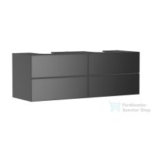   Hansgrohe XEVOLOS E 157x55 cm-es 4 fiókos fali szekrény pult nélkül,matt/metál palaszürke 54201770