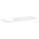 Hansgrohe Xevolos E 137x55 cm-es pult Xevolos szekrényhez bal oldali kivágással,matt fehér 54205700