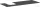 Hansgrohe Xevolos E 137x55 cm-es pult Xevolos szekrényhez bal oldali kivágással,matt palaszürke 54205760