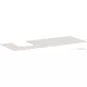Hansgrohe Xevolos E 137x55 cm-es pult Xevolos szekrényhez bal oldali kivágással,matt homok 54205780