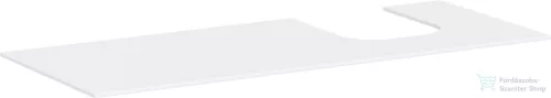 Hansgrohe Xevolos E 137x55 cm-es pult Xevolos szekrényhez jobb oldali kivágással,matt fehér 54206700