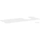 Hansgrohe Xevolos E 137x55 cm-es pult Xevolos szekrényhez jobb oldali kivágással,matt fehér 54206700