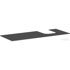   Hansgrohe Xevolos E 137x55 cm-es pult Xevolos szekrényhez jobb oldali kivágással,matt palaszürke 54206760