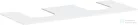 Hansgrohe Xevolos E 137x55 cm-es pult Xevolos szekrényhez két kivágással,matt fehér 54207700