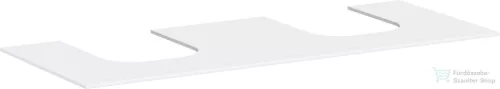 Hansgrohe Xevolos E 137x55 cm-es pult Xevolos szekrényhez két kivágással,matt fehér 54207700